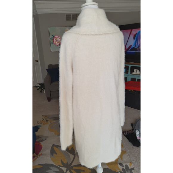 Lou & Grey  LaShout Cowl eyelash Sweater dress white/cream Coastal boho  cozy - Picture 4 of 8